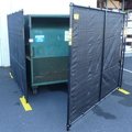 Jewett Cameron Companies Dumpster Enclosure With Gate - 7-1/2' x 7-1/2' RF4-7.5DB